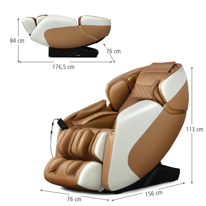 Fauteuil de Massage Relax Haut de Gamme – Système Chauffage & Air Intégré, Commande Vocale, Bluetooth